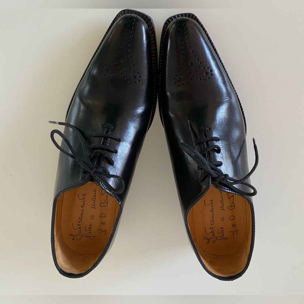 🇮🇹 Custom Made - Fratelli Borgioli | Womens Wholecut Brogue Oxfords Calfskin